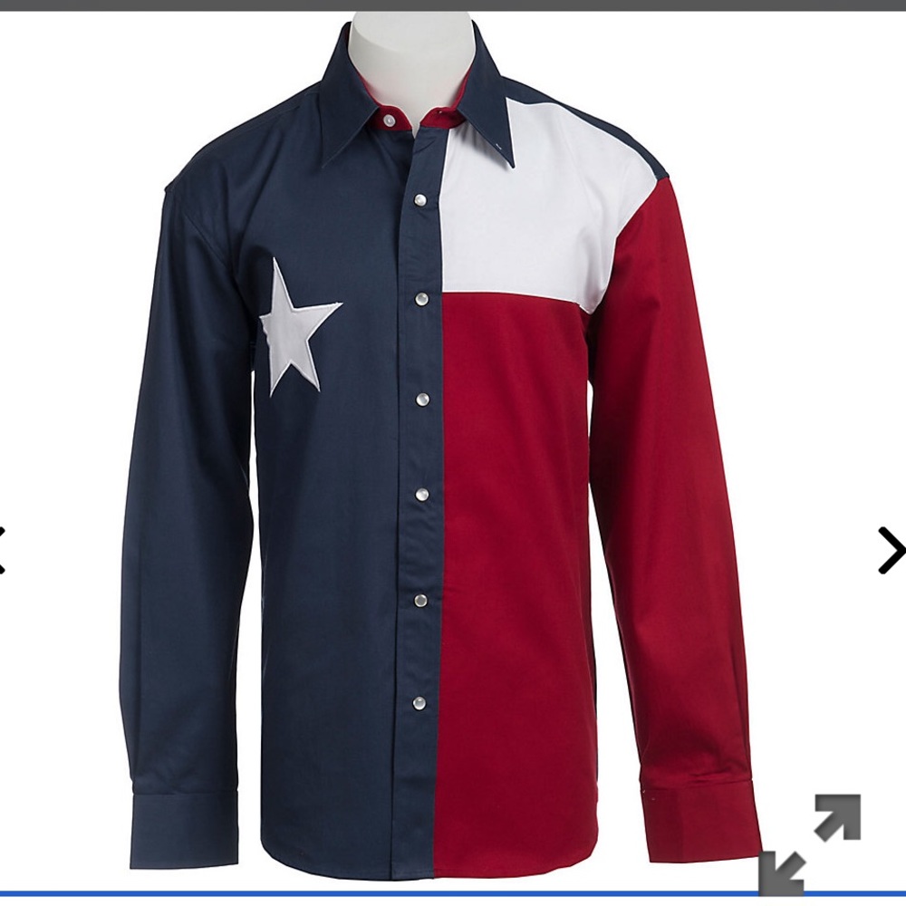 MENS WESTERN BUTTON DOWN SHIRT (TEXAS)